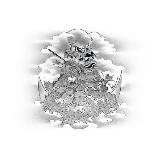 Samirai Y Katana Estilo Japones