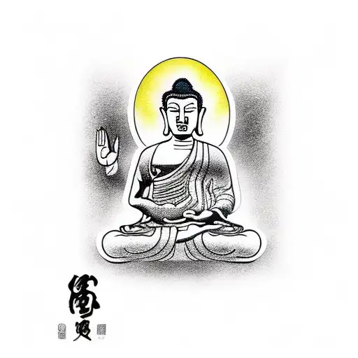 Hand Tattoo Buddha