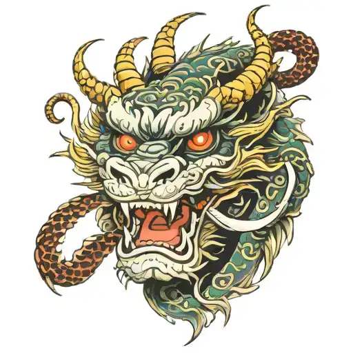 A Dragon Face Morphing