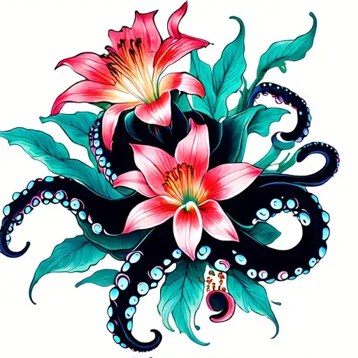 Octopus And Spider Lilly Flower