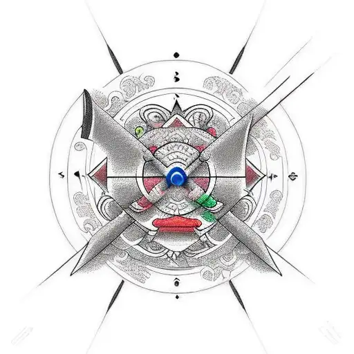 Hourglass And Arrow Resembling Icons In A Computer