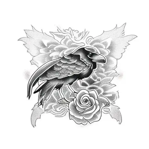 Raven Ring Rose