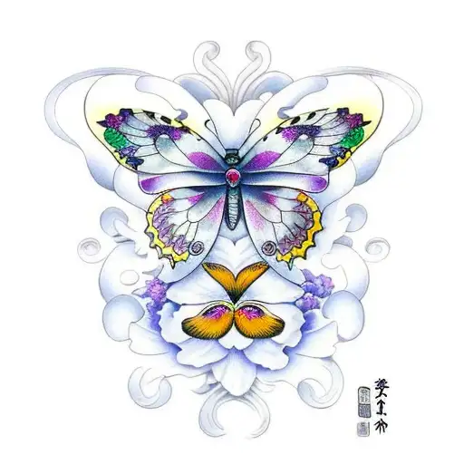 Butterfly With Iris Virgo