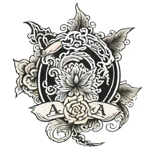 Small Tattoo In Black Ink With Name Anaya