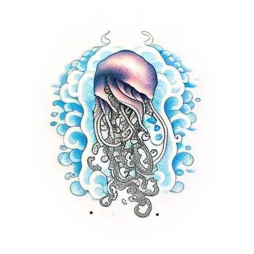 Ocean With Jellyfish