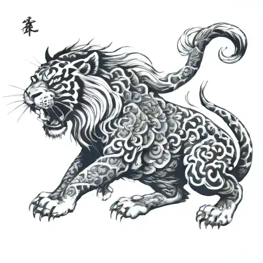 Warrior Tiger Iran Lion