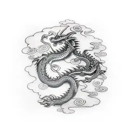 Dragon Wrapepd Around Forearm
