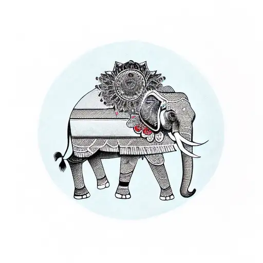 Elephant With Ohm Symbol