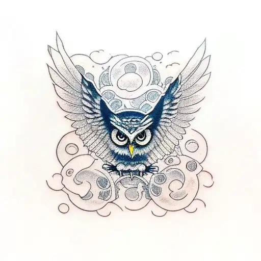 Owl With Wings Chest