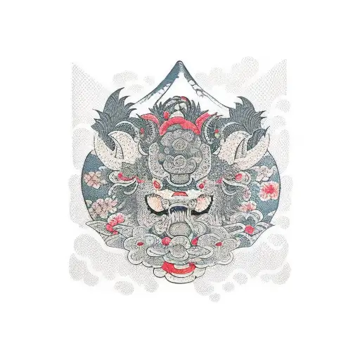 Hikae Gobusode With Floral Pattern And A Baku