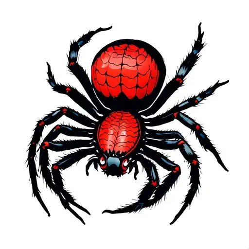 Lirio Red And Black Spider