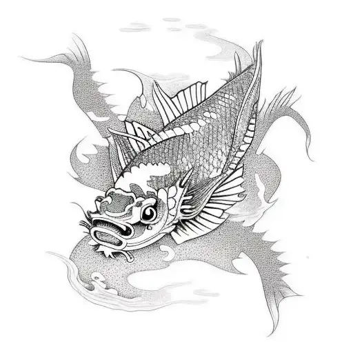 Koi Fish Grow Up To Dragon