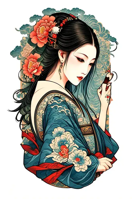 Dense Sleeve Old Chule From The Shoulder To The Brush