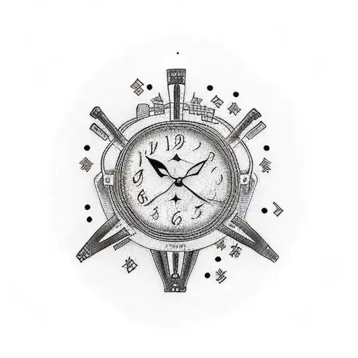 A Clock But The Hands Wrap Around Each Other And Make An Infinity Sign And It Says On It Fami