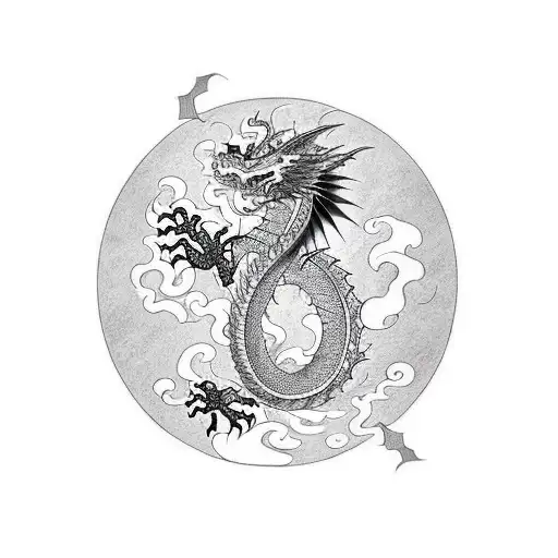 Dragon With Letters Ridhaan