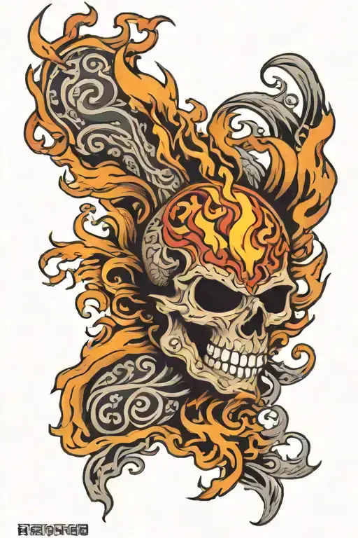 Mexican Flames Left Arm Sleeve