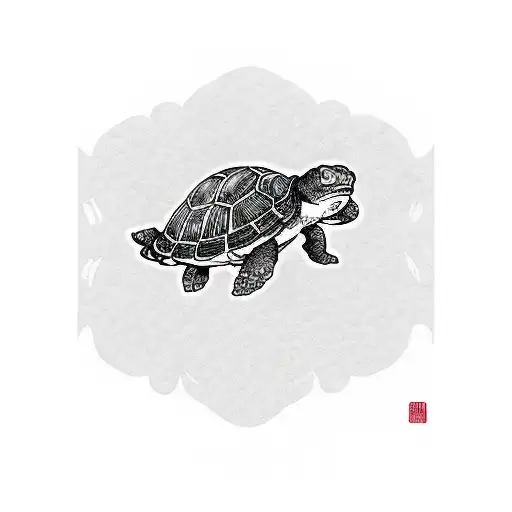 Gorilla Hands Holding A Turtle