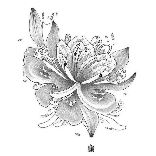 Lily With Initials Lw