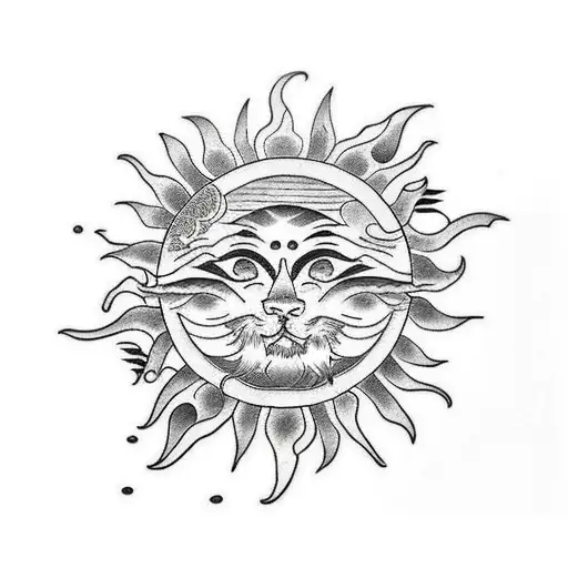 Sun Rays With Family And Adve