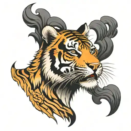 Tiger Head Profile