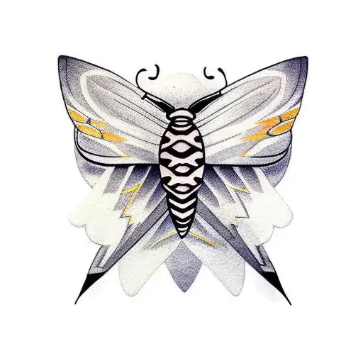 Moth With Closed Wings