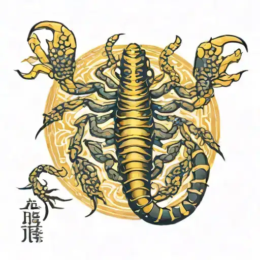 Scorpion With Text Fortis Fortuna Adiuvat
