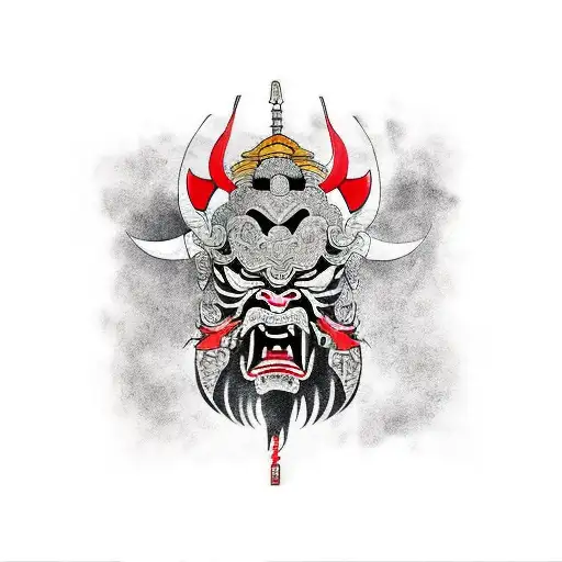 Oni Mask In Samurai