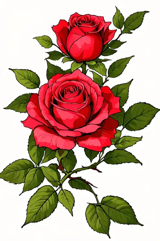 Rose Branch Representing Adhd Brain