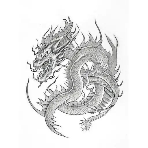 Dragon Samurai Fire Red Coloru