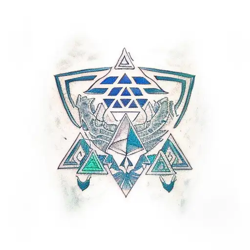 Zelda Triforce Color