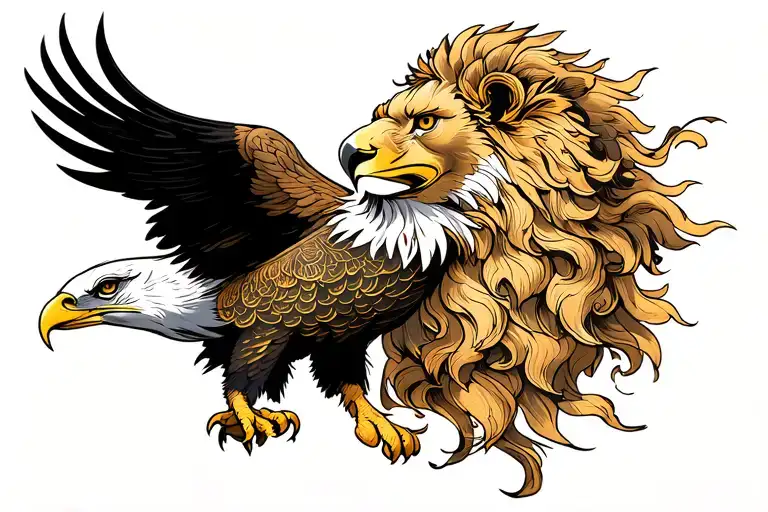 Eagle And Leo Zodiac Sign
