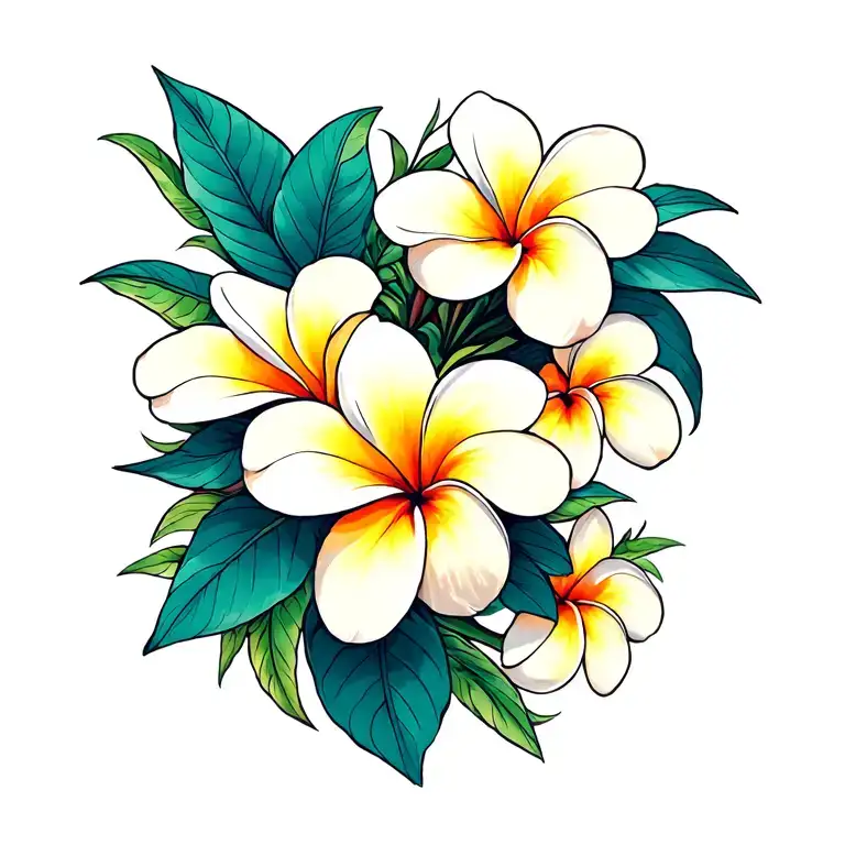 Plumeria Polynesian Tribal