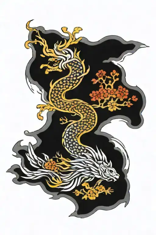 Unique Tattoo Design Strength Courage Free Flow