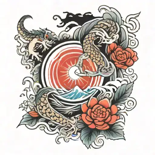 Traditional Japanese Arm Tattoo Telling A Story Of Family And Overcoming Hard Times