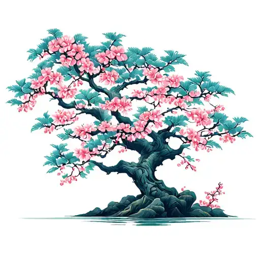 Cherry Flower Tree Of Life