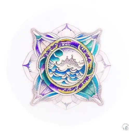 Ocean With Amethyst Undertone Symbol