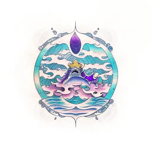 Ocean With Amethyst Undertone Symbol