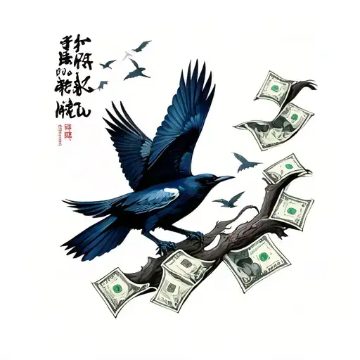 Crows Flying Away Money And Deep Quote
