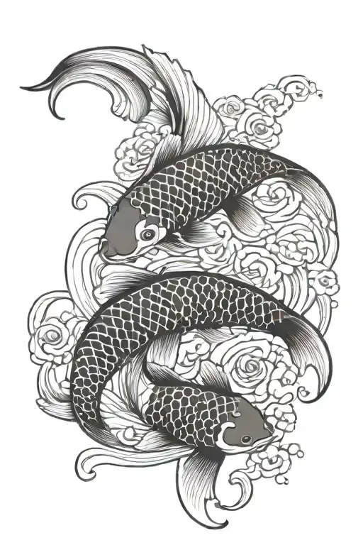 Koi Fish Yin Yang