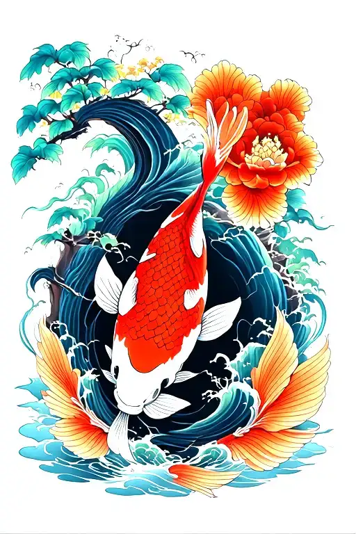 Carp Tree Koi