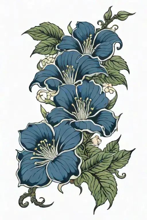 Moon Flower Blooming