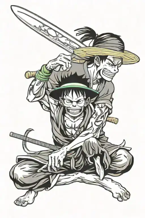 Luffy Et Zoro Mixed