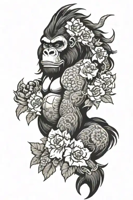 Gorilla Dragon Flowers