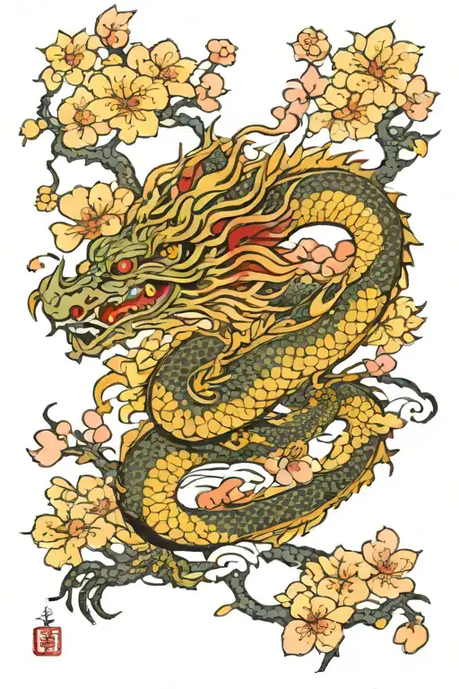 Dragon Sakura Flowers