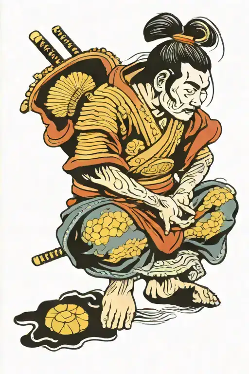 Samurai Warrior Meditating