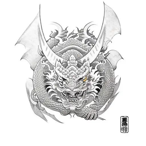 Dragon Tiger Samurai Hanya Oni