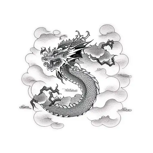Dragon Whit Storm