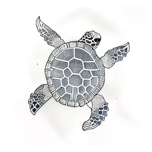 Origami Sea Turtle With Lotus Flower