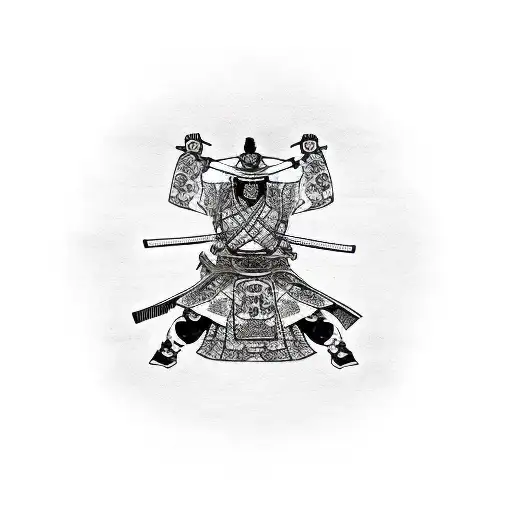 Samurai With Background