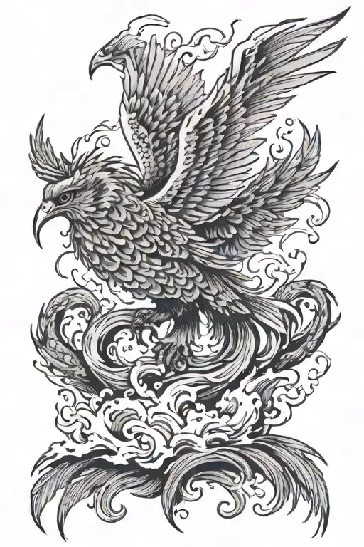 Phoenix Rising From The Ashes